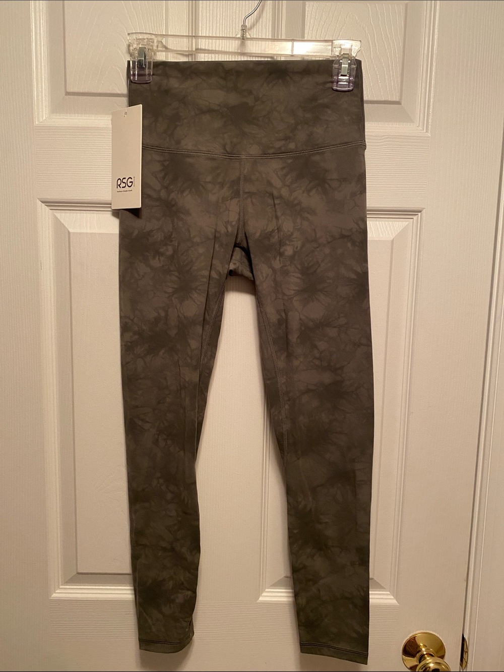 RSG Olive Tie-Dye Workout Leggings…